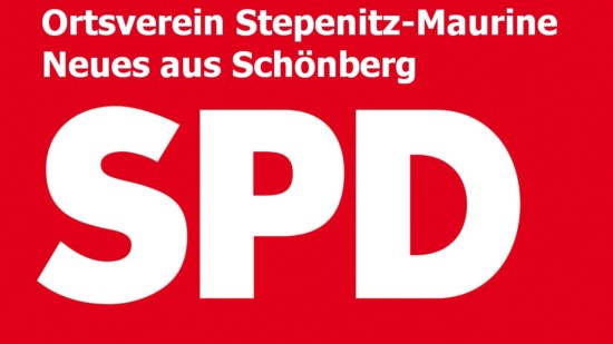 SPD Logo Ortsverein Stepenitz-Maurine, Neues aus Schönberg